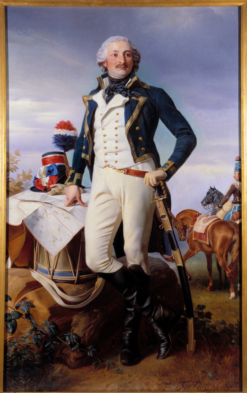 Portrait of Auguste Marie Henri Picot, Marquis de Dampierredani af Felix Philippoteaux