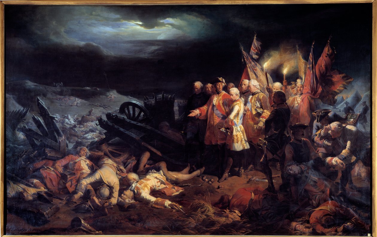 Østrigs arvefølgekrig (1740-1748): "" Slaget ved Fontenoy af Felix Philippoteaux