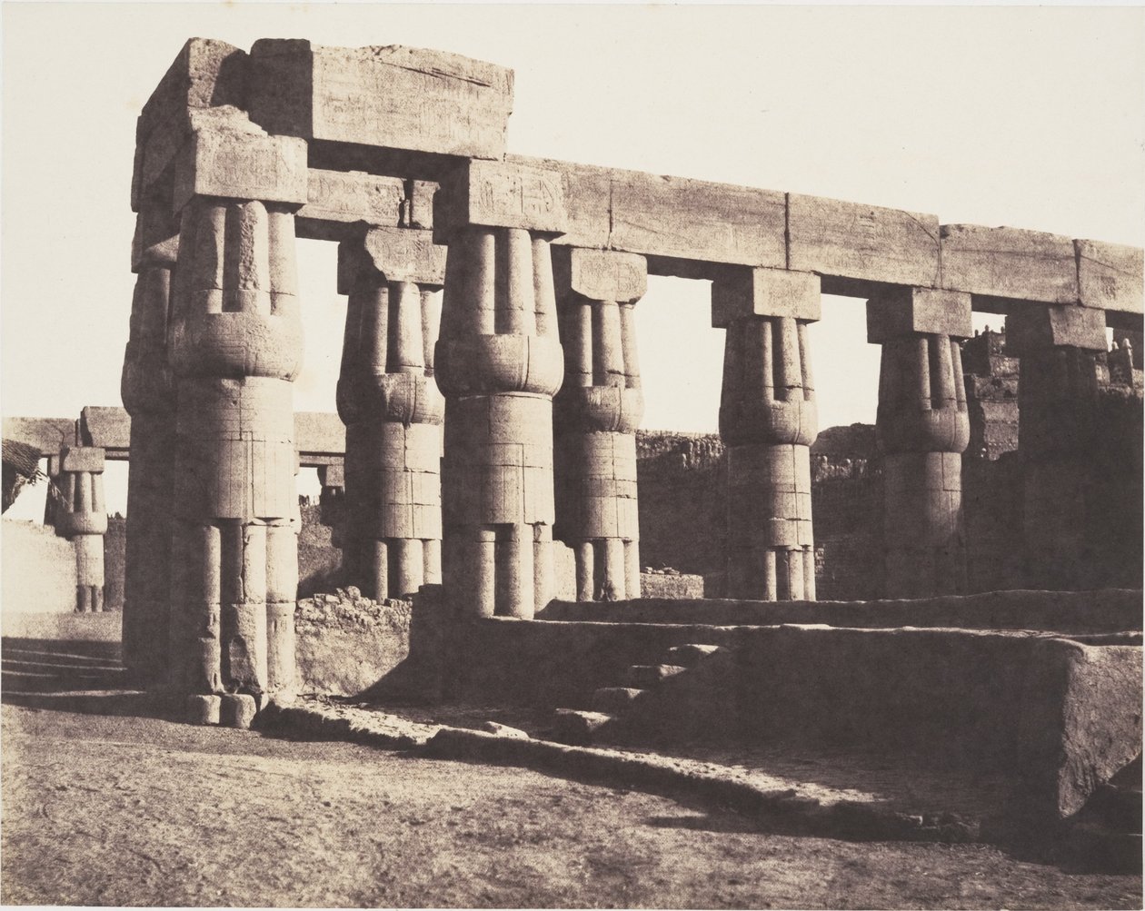Luxor (Theben), senere opførelse - gallerier - paralleller af Félix Teynard