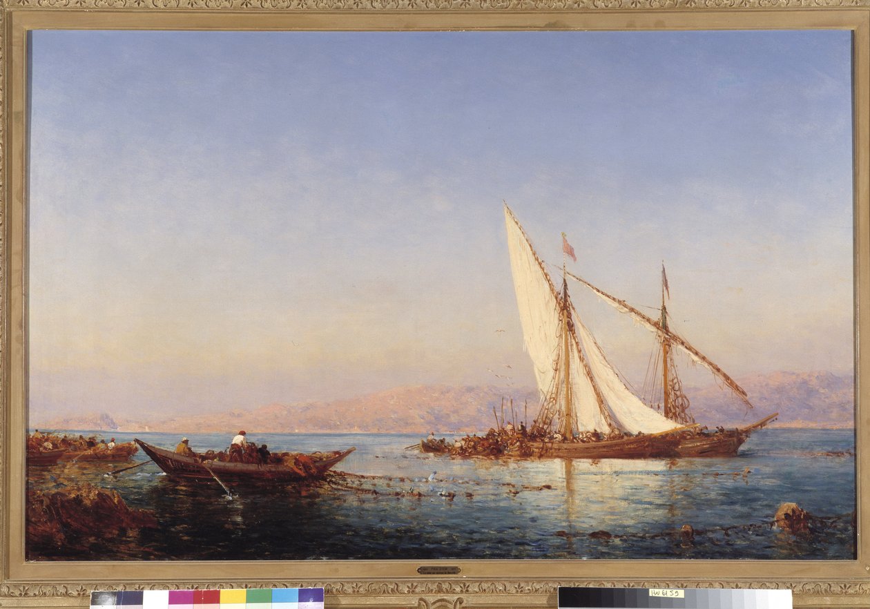 Fiskeri i Marseille Maleri af Felix Ziem (1821-1911) 1911 Obligatorisk omtale: Samlingsstiftelsen mht. de Provence, Marseille af Félix Ziem