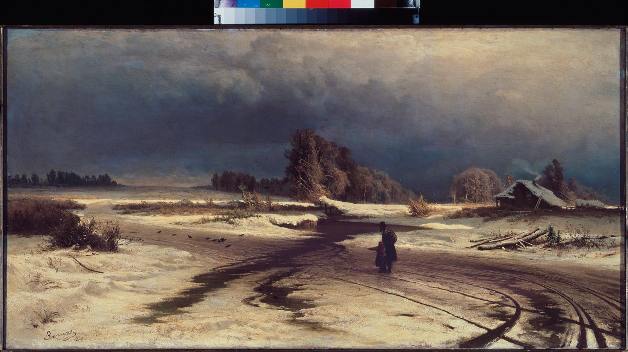 Degel (Tø) - Peinture de Fyodor Vasilyev (Feodor Alexandrovich, Fiodor Alexandrovitch Vassiliev (1850-1873), huile sur toile af Feodor Alexandrovich Vassiliev