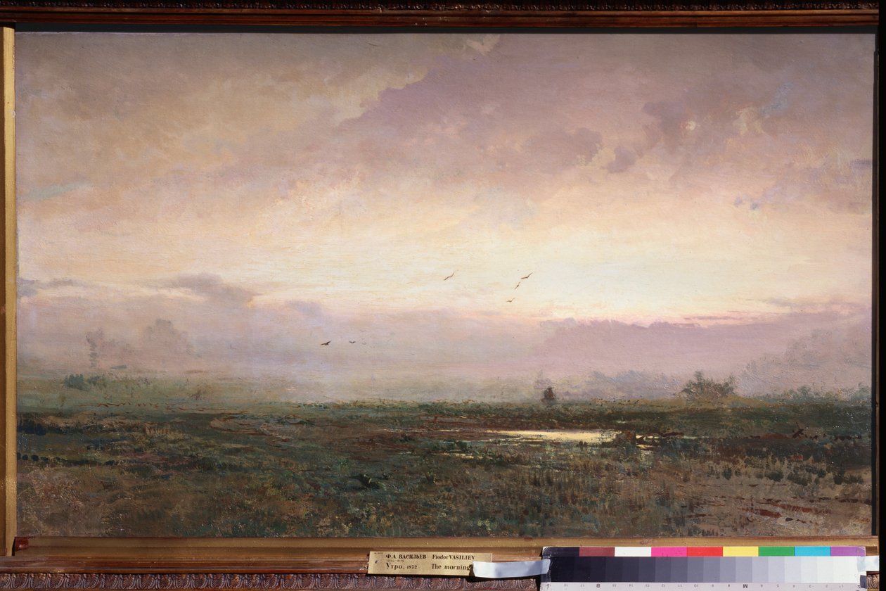 Matin (morgen) - Peinture de Fyodor Vasilyev (Feodor Alexandrovich, Fiodor Alexandrovitch Vassiliev (1850-1873), huile sur toile af Feodor Alexandrovich Vassiliev