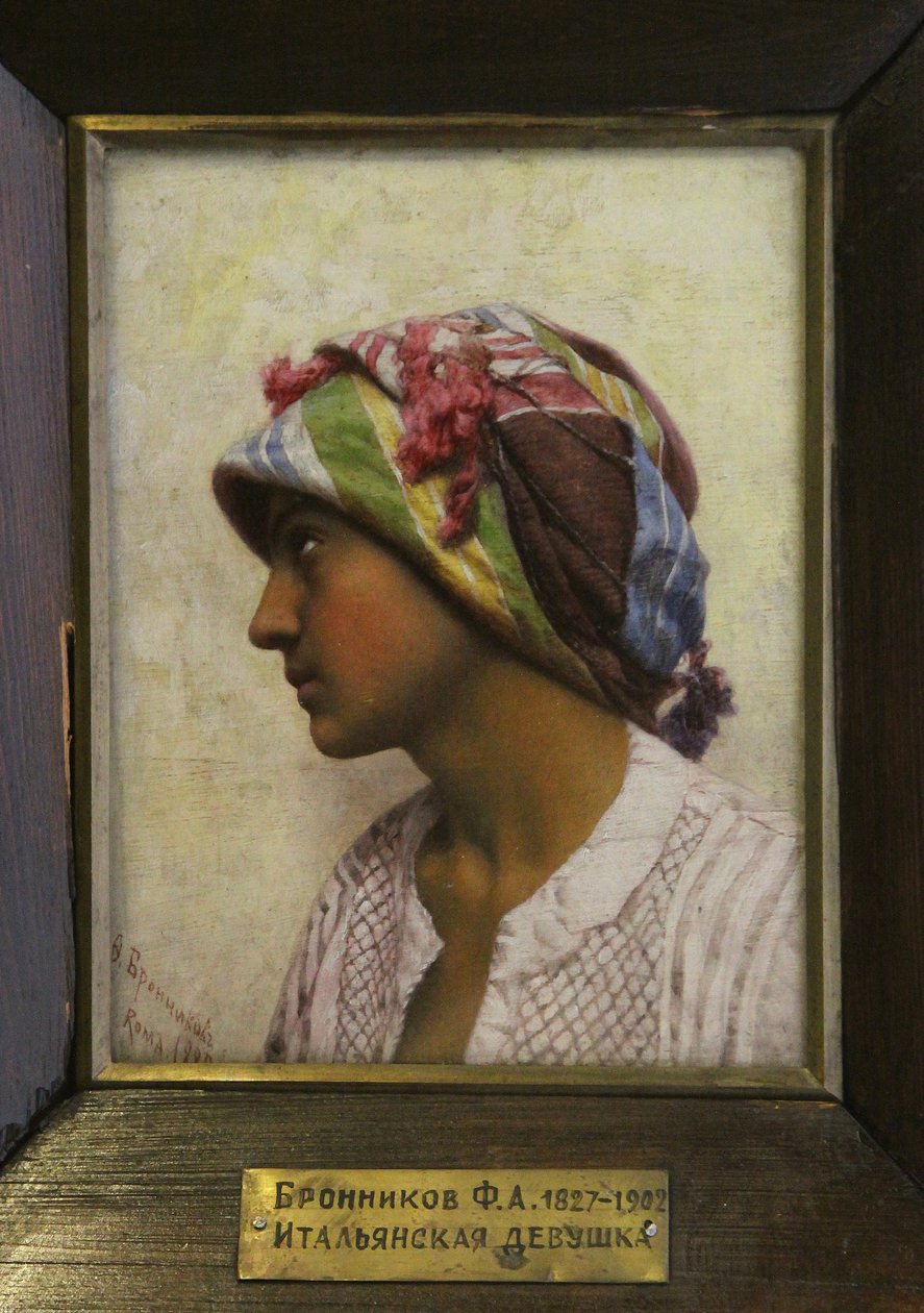 Den italienske pige, 1880 af Feodor Andreyevich Bronnikov