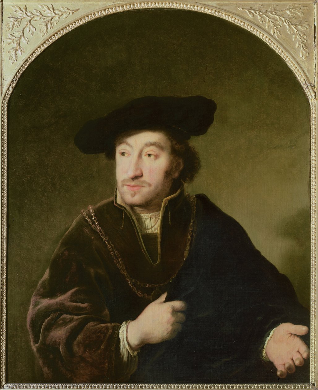 Portræt af en gentleman af Ferdinand Bol