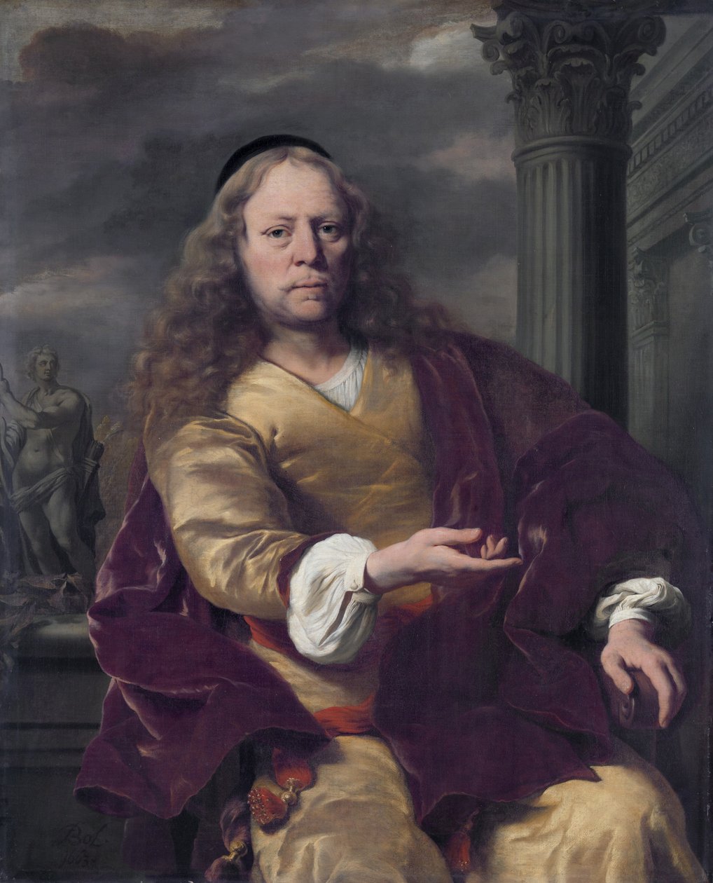 Portræt af en mand af Ferdinand Bol