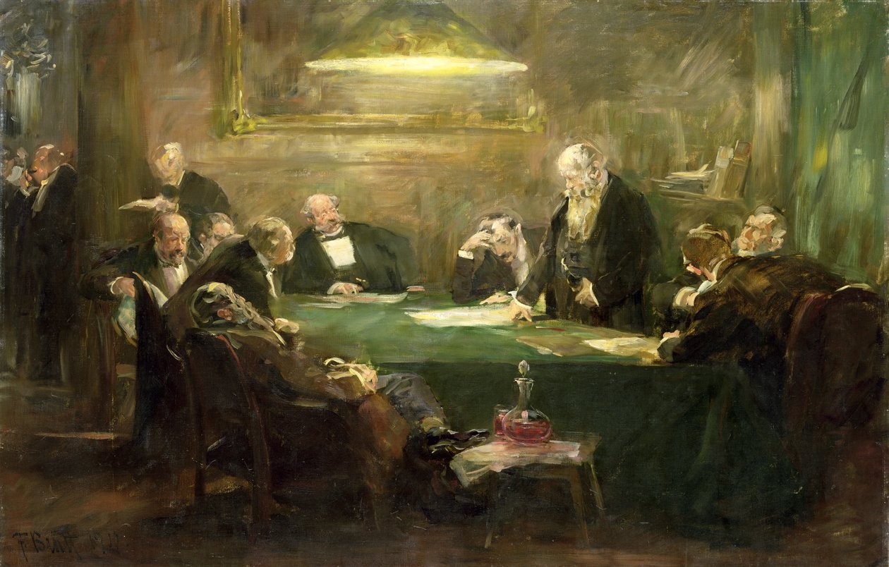 Bestyrelsens møde 1900 af Ferdinand Brutt