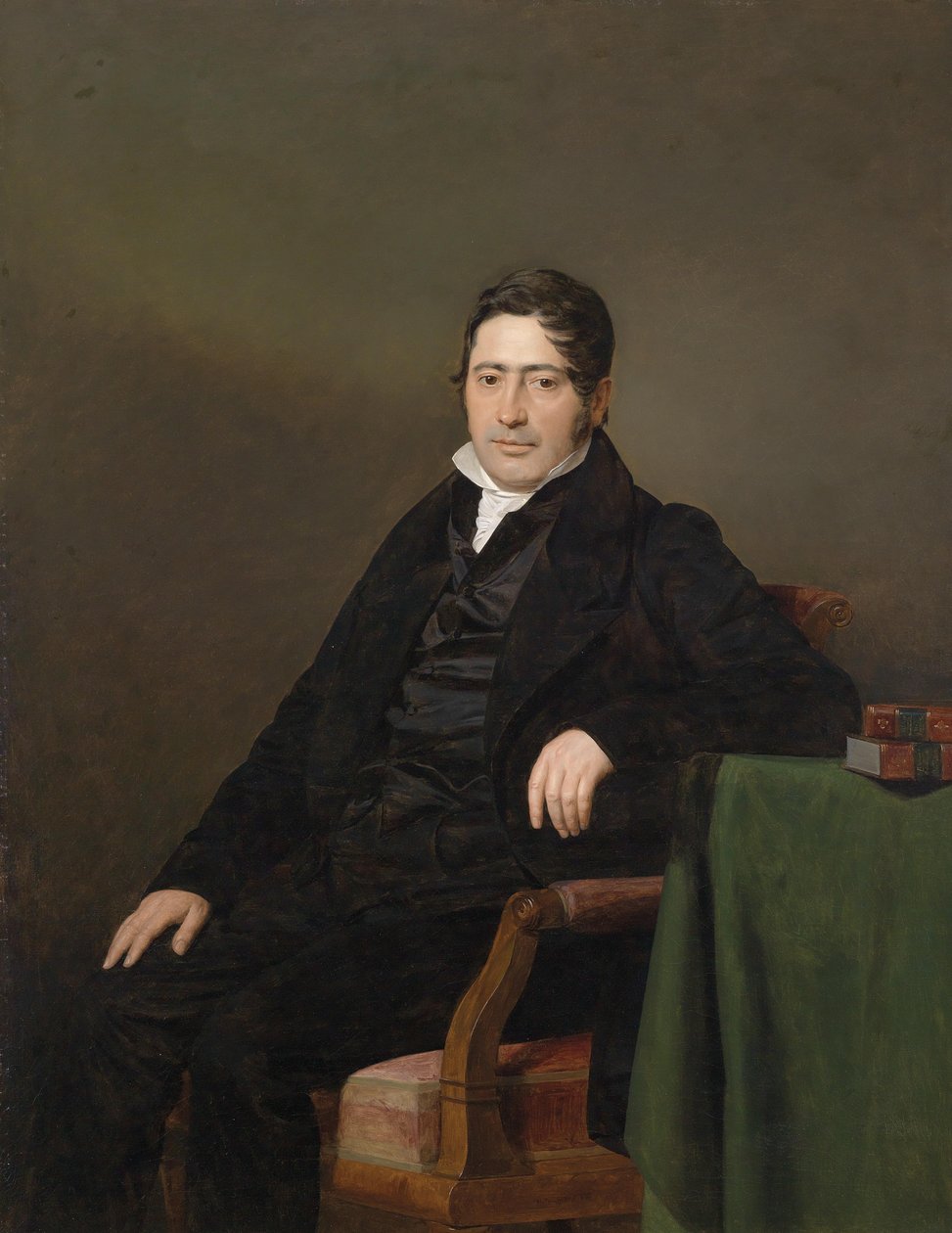 Portræt af universitetsprofessoren Dr. med. Sigmund Caspar Fischer (1793-1860) af Ferdinand Georg Waldmuller