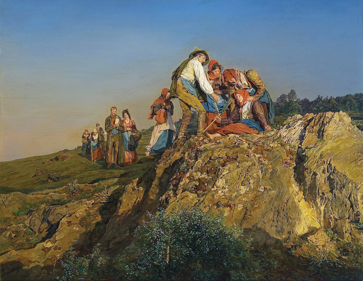 Den afbrudte pilgrimsrejse (hjælpen) af Ferdinand Georg Waldmuller