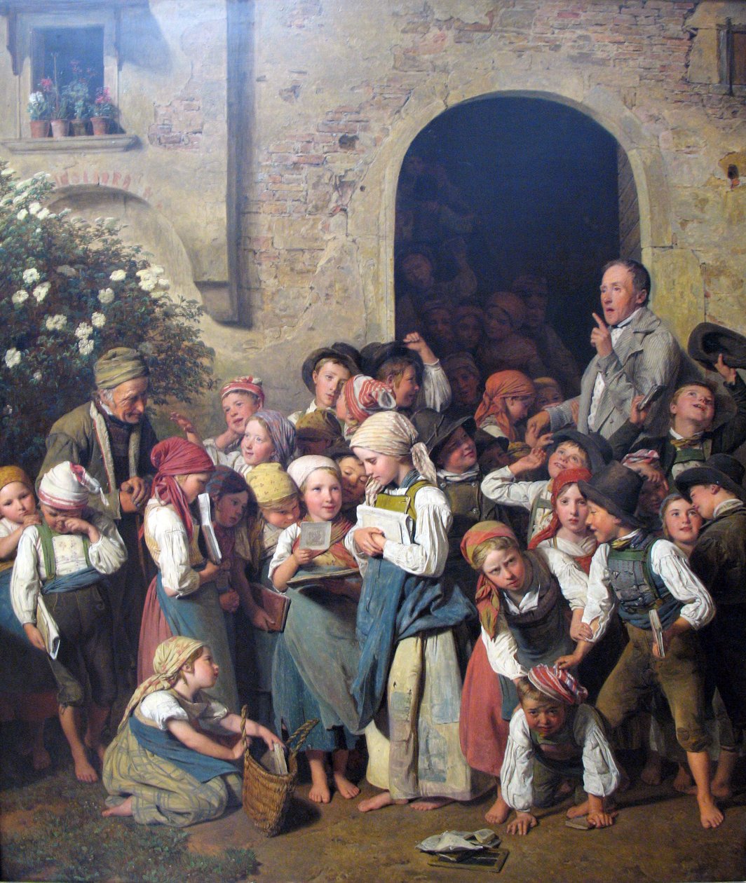 Efter skole af Ferdinand Georg Waldmuller
