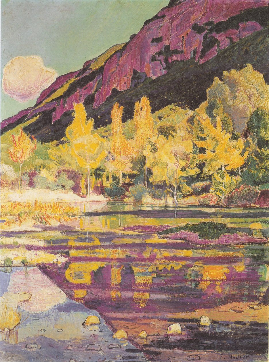 Am Fuss des Petit Saleven af Ferdinand Hodler