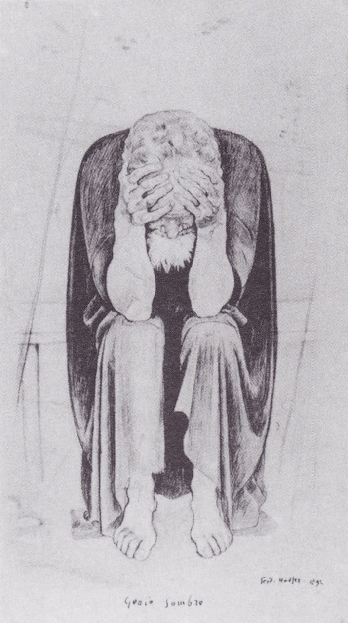 Mørke genier. af Ferdinand Hodler