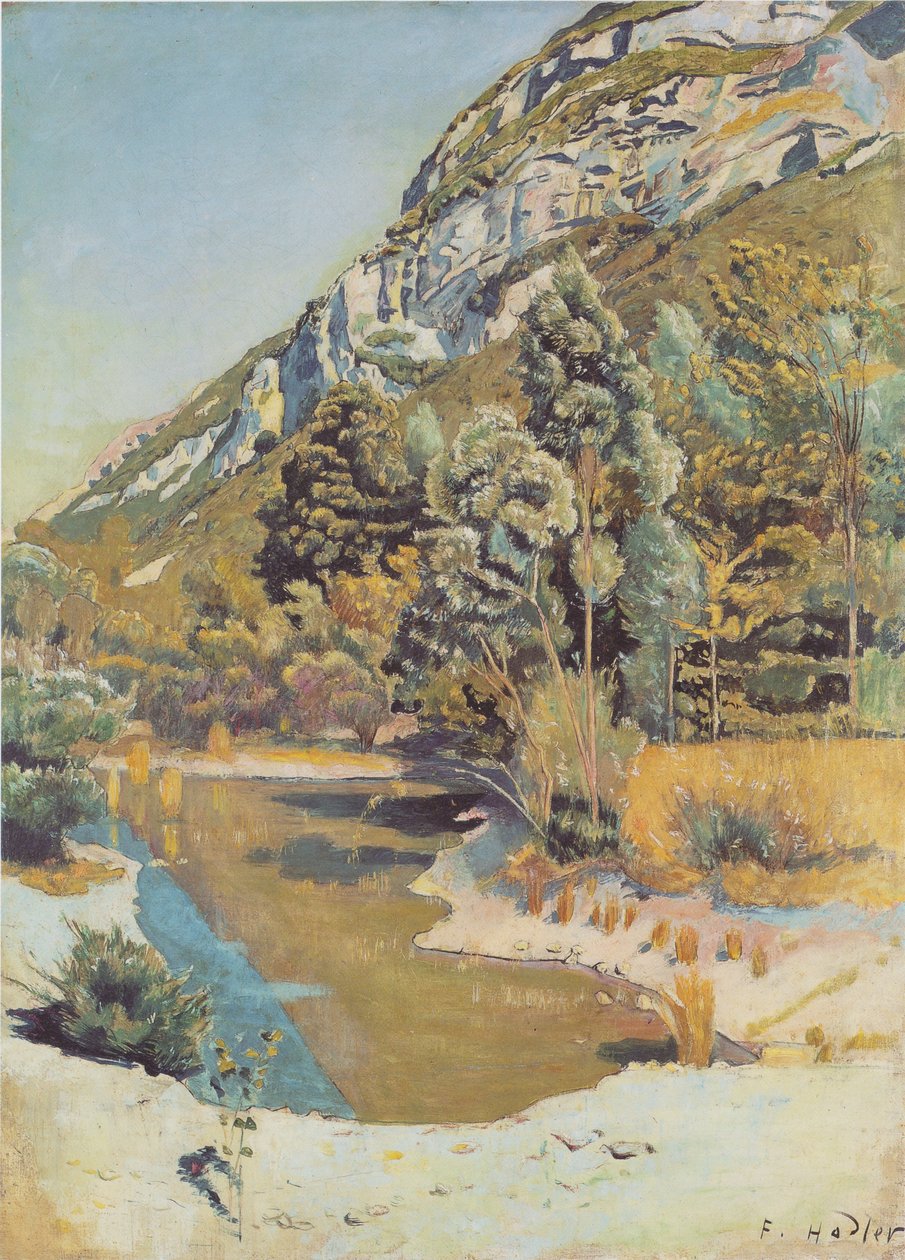 Am Fuss fra Petit Salève af Ferdinand Hodler