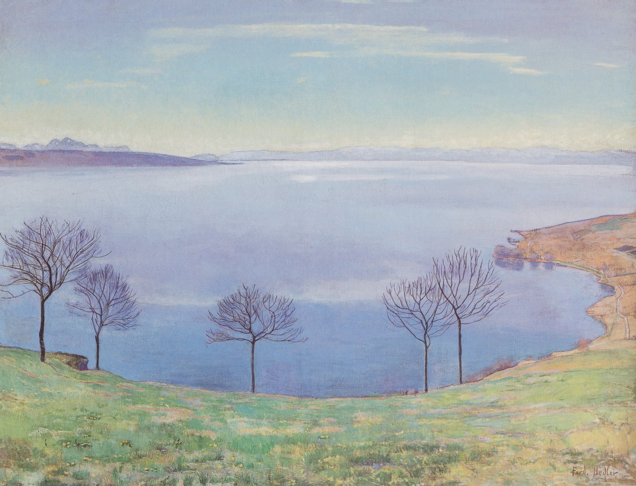 Genevesøen fra Chexbres af Ferdinand Hodler