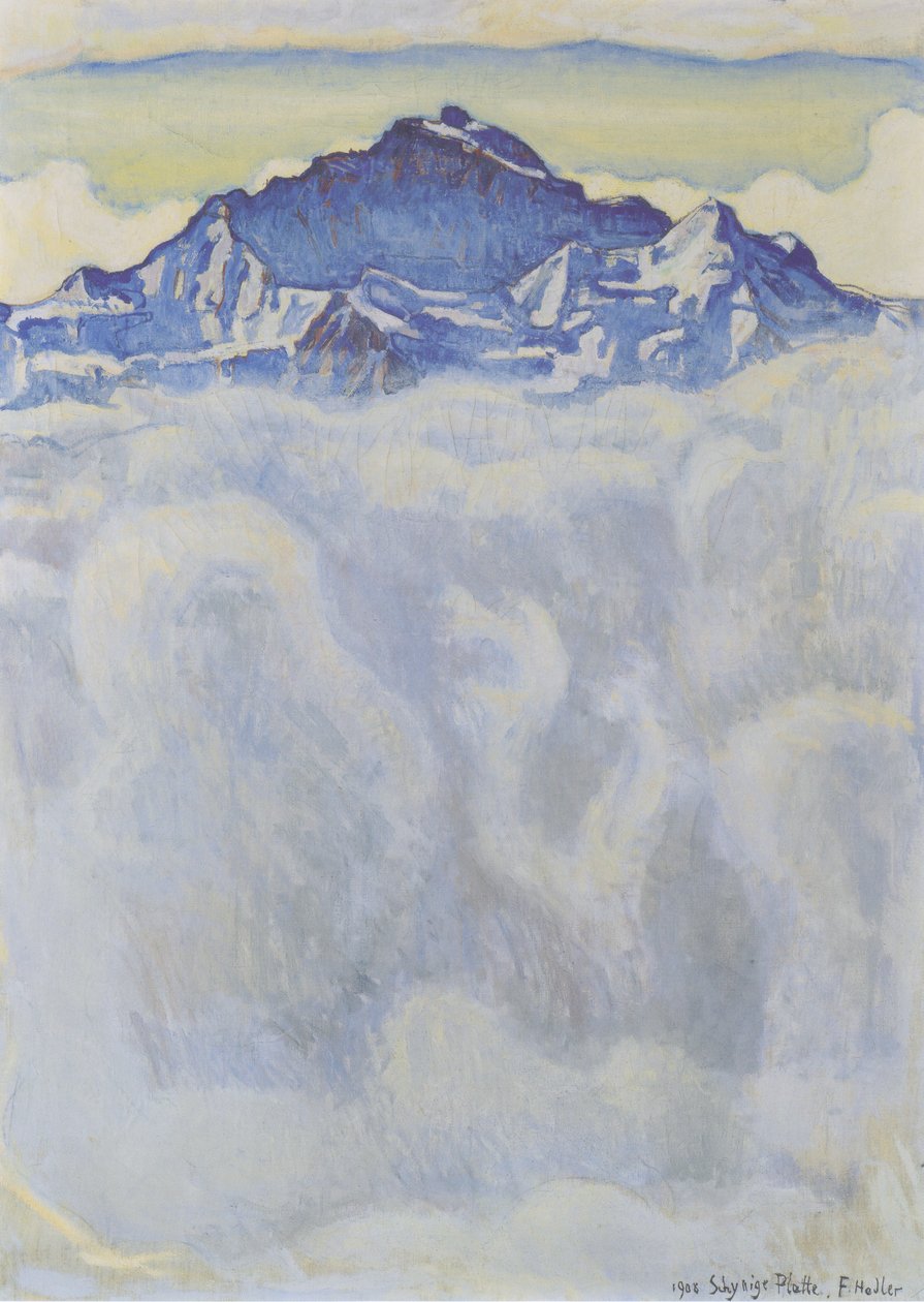 Jomfruen over tågehavet af Ferdinand Hodler