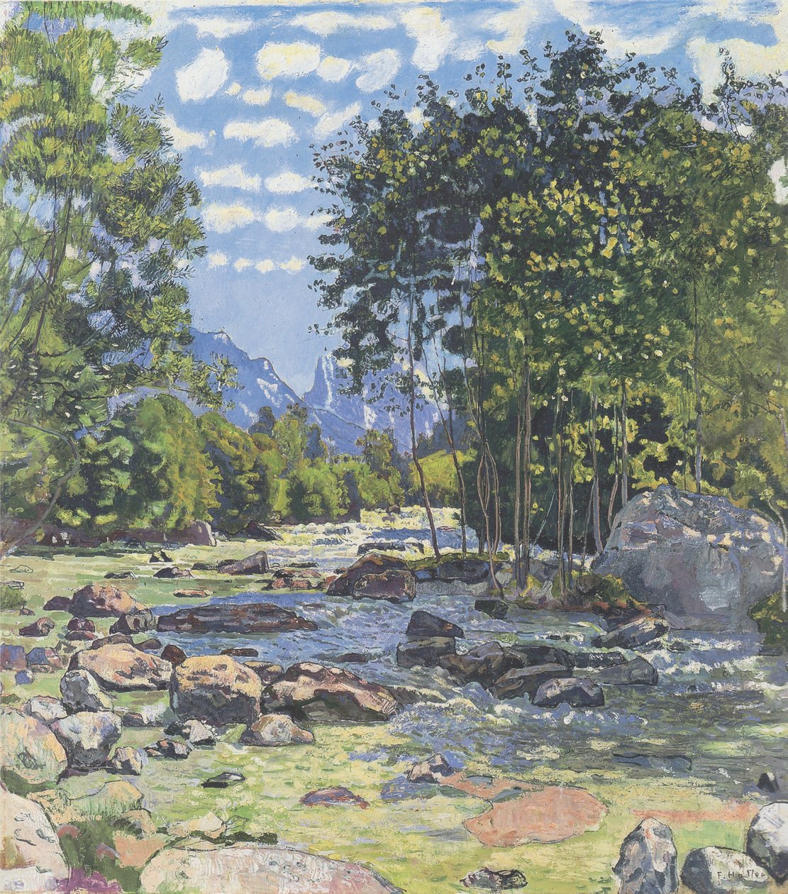 Den sorte Lütschine af Ferdinand Hodler