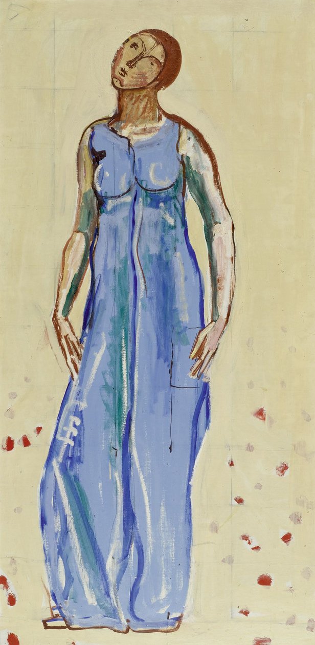 Kvindelig figur, der kigger ind i det uendelige af Ferdinand Hodler