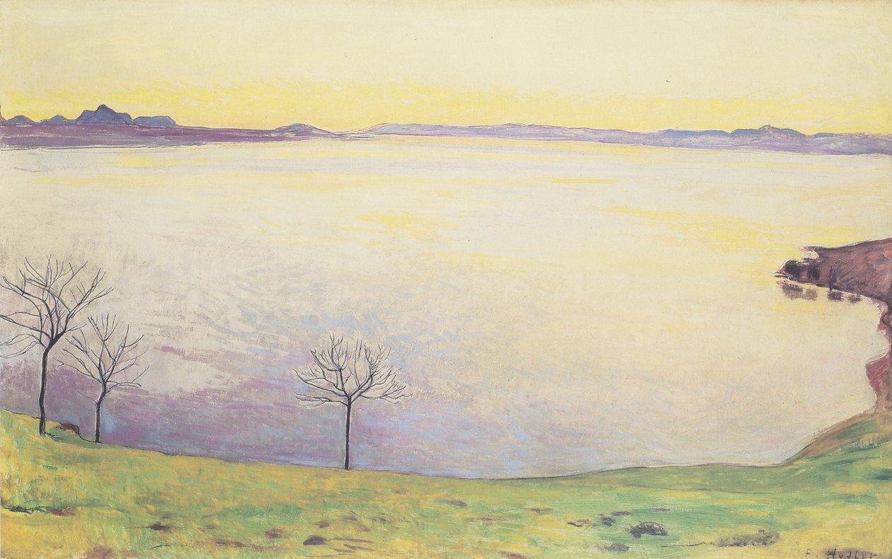 Genevesøen fra Chexbres af Ferdinand Hodler