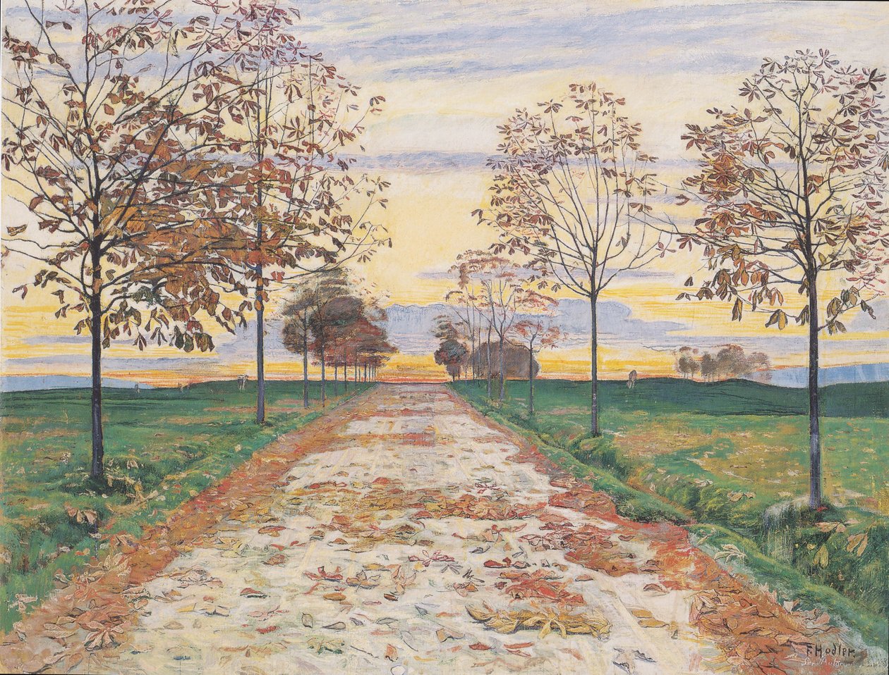 Efterårsaften af Ferdinand Hodler