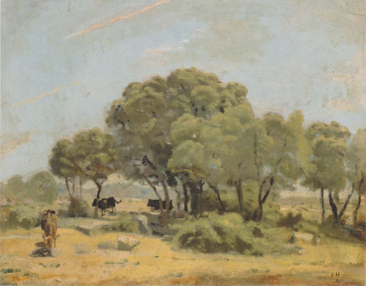 Oliventræer i Spanien af Ferdinand Hodler