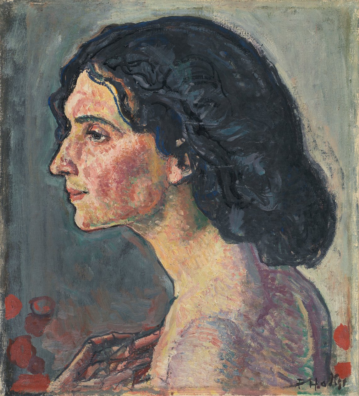 Portræt af Giulia Leonardi af Ferdinand Hodler
