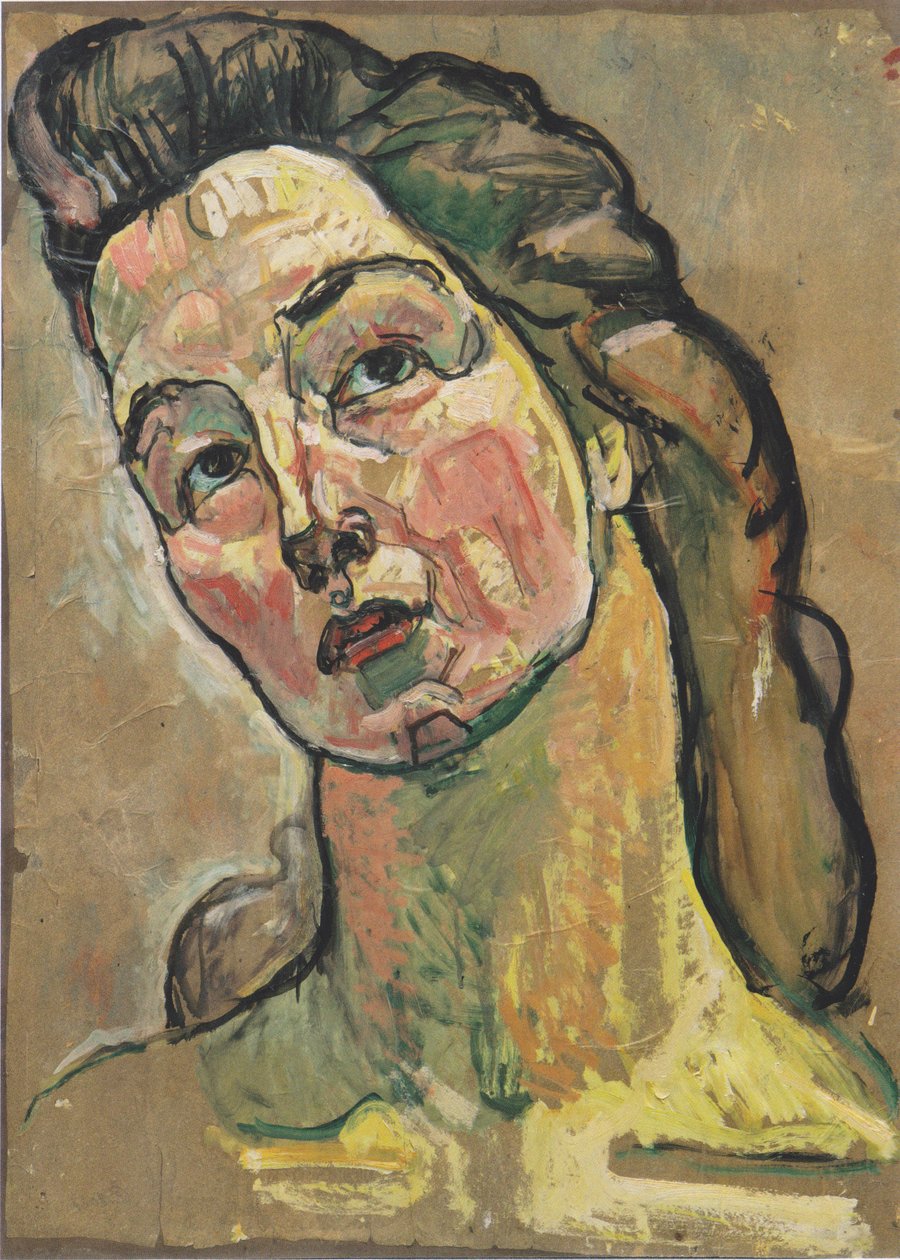 Portrætundersøgelse til "View into Infinity" af Ferdinand Hodler