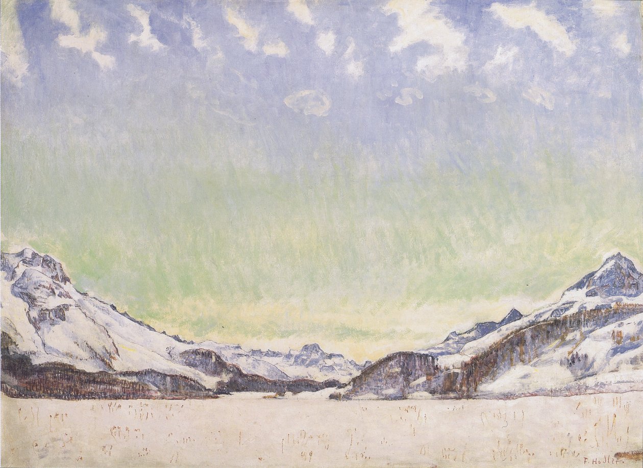 Sne i Engadinen af Ferdinand Hodler