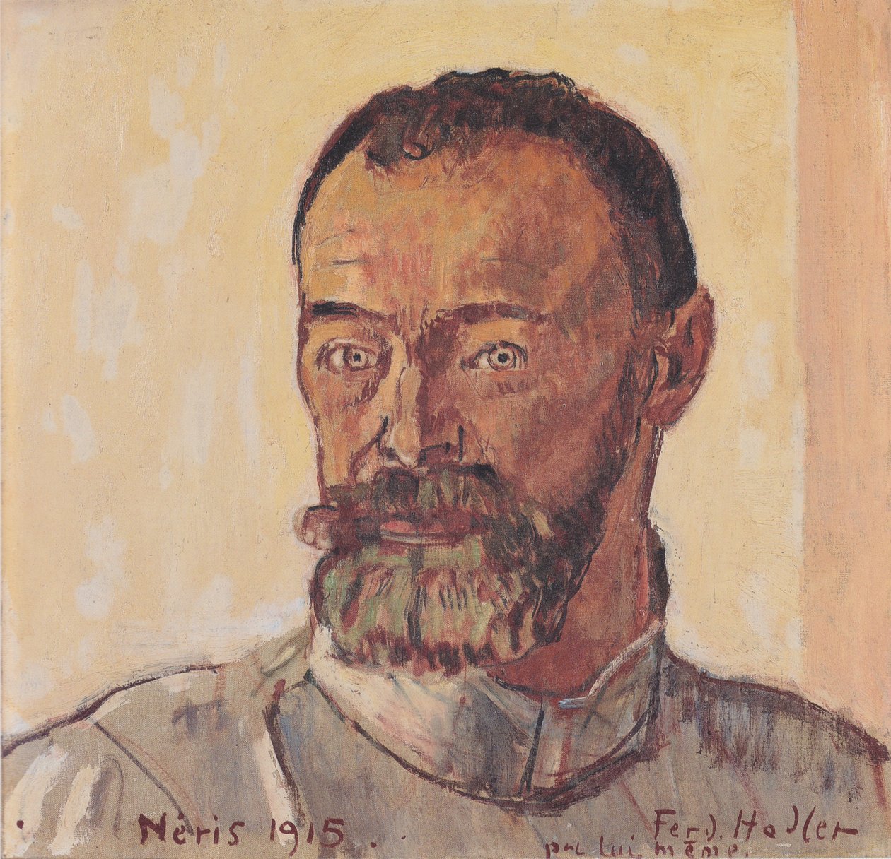 Selvportræt af Néris af Ferdinand Hodler