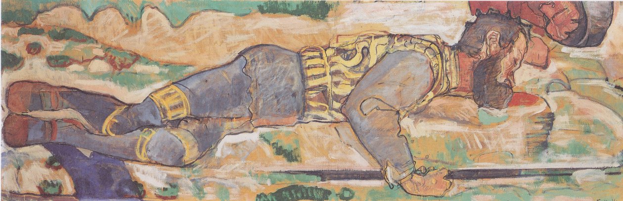 Dødende kriger af Ferdinand Hodler
