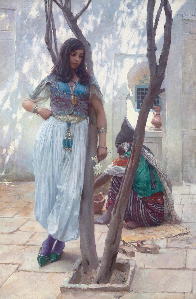 I en gård, Tunis af Ferdinand Max Bredt