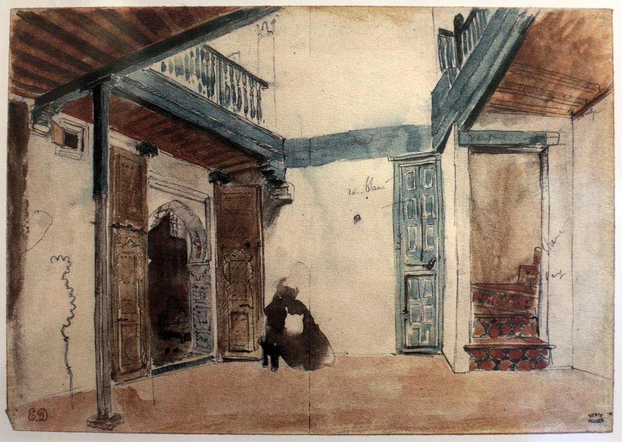 Marokko af Ferdinand Victor Eugene Delacroix