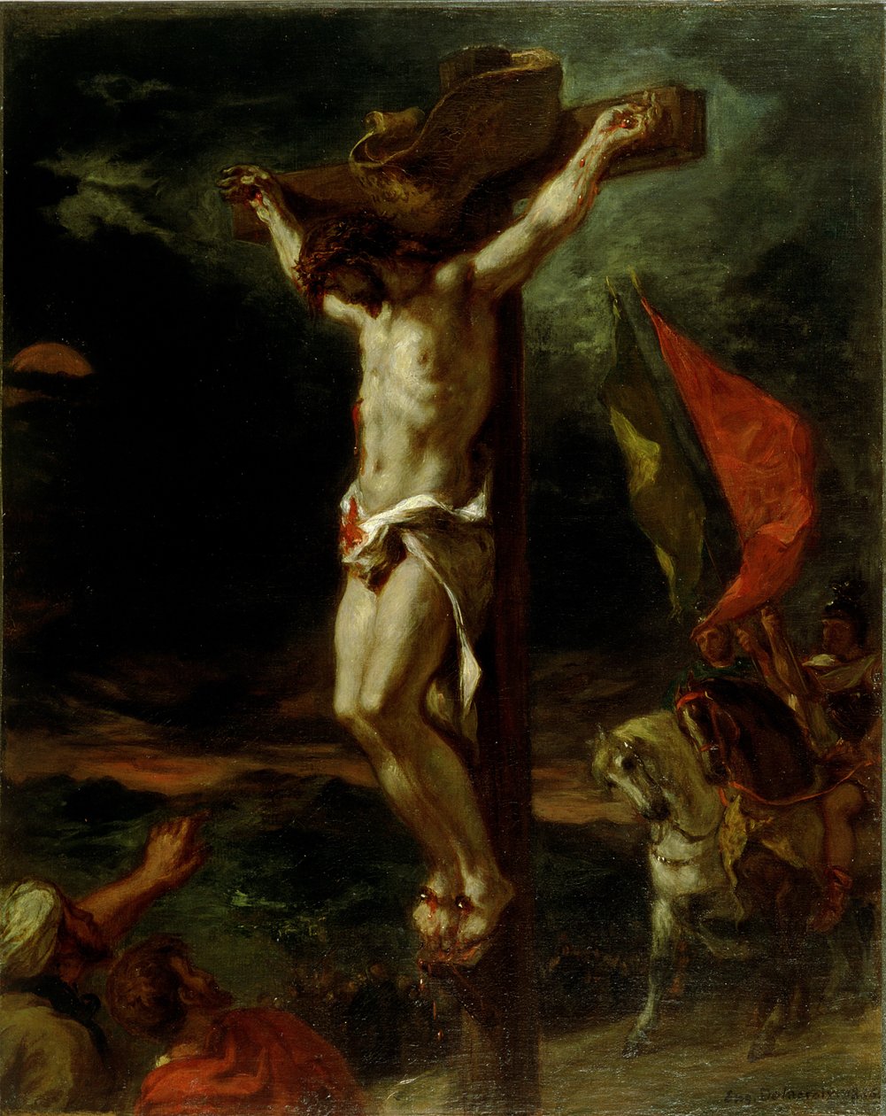 Kristus på korset, 1846 af Ferdinand Victor Eugene Delacroix