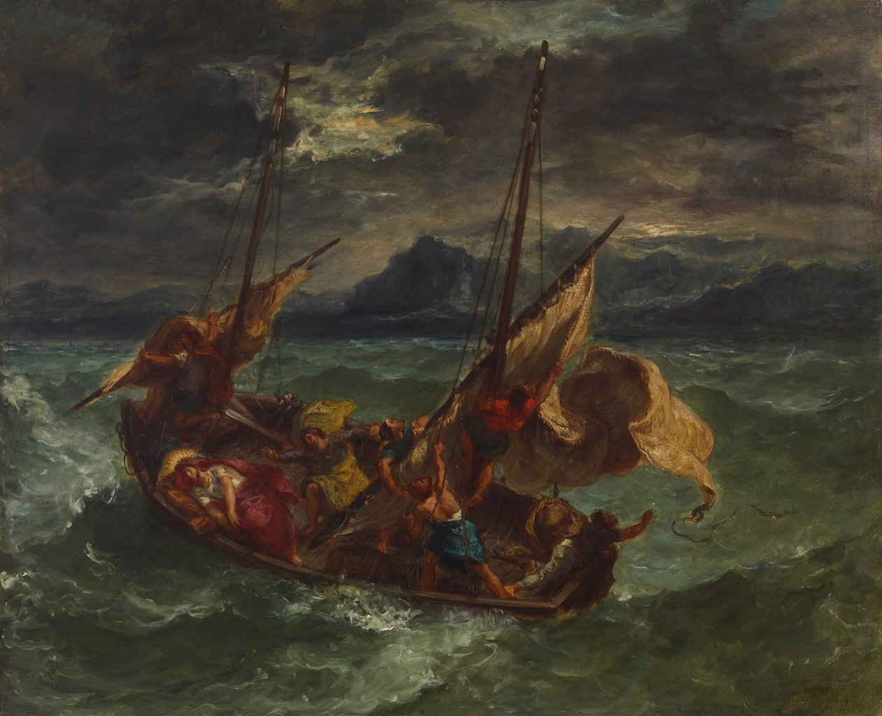 Kristus ved Galilæas Sø af Ferdinand Victor Eugene Delacroix