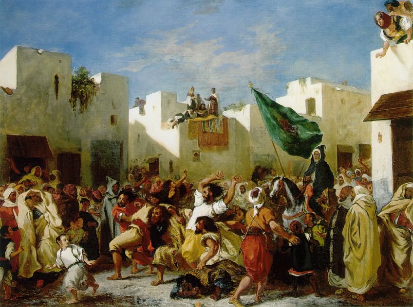 Fanatikere i Tanger af Ferdinand Victor Eugene Delacroix