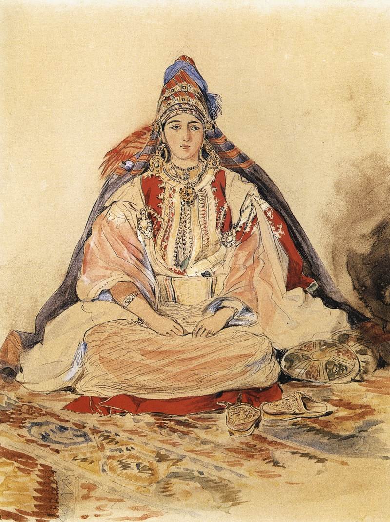 Jødisk brud af Ferdinand Victor Eugene Delacroix