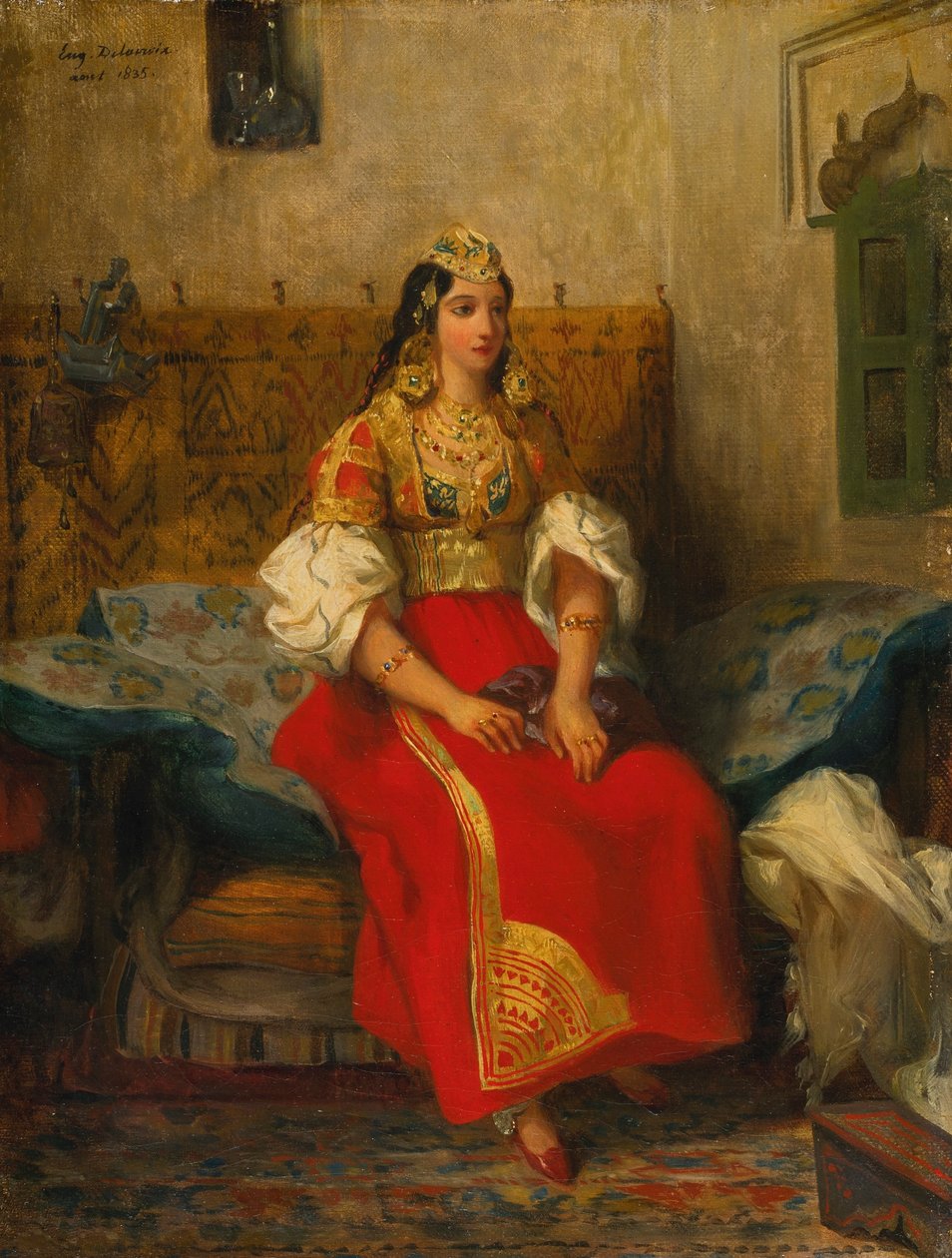Tangerjødinde i fladt kostume af Ferdinand Victor Eugene Delacroix