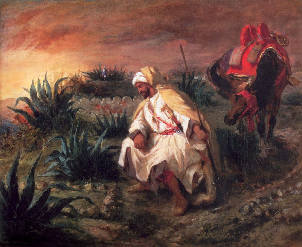 Arabieren ved graven af Ferdinand Victor Eugene Delacroix