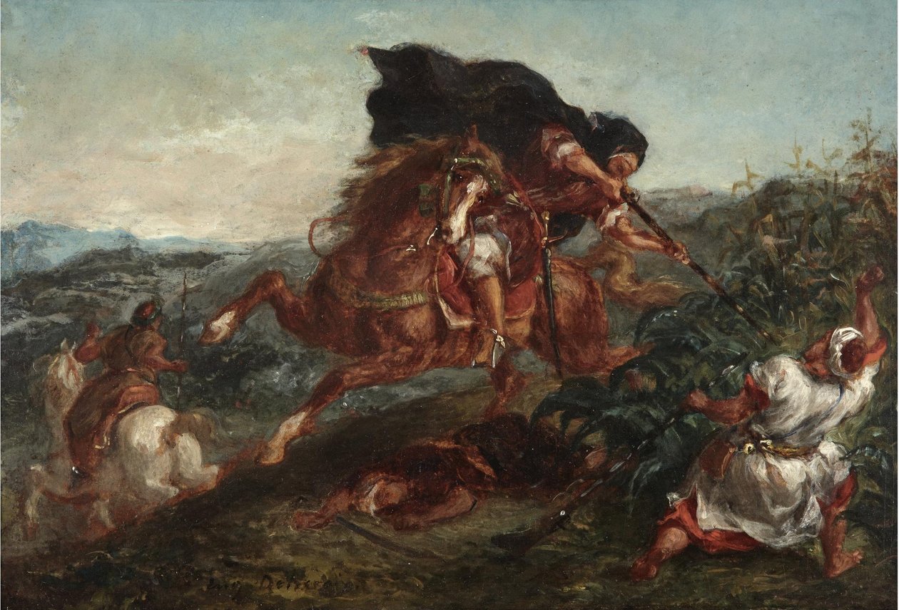 Kampen af Ferdinand Victor Eugene Delacroix