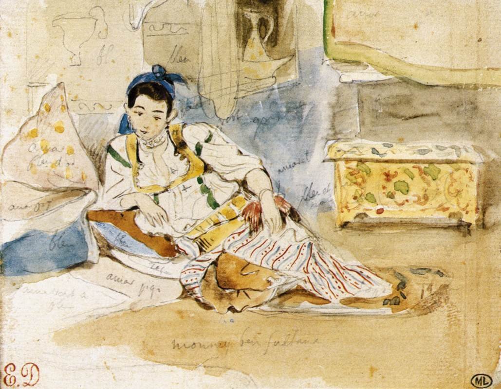 Mounay ben Sultan af Ferdinand Victor Eugene Delacroix