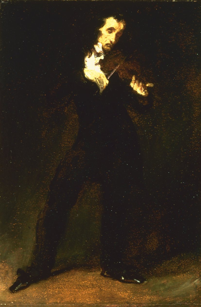 Paganini af Ferdinand Victor Eugene Delacroix