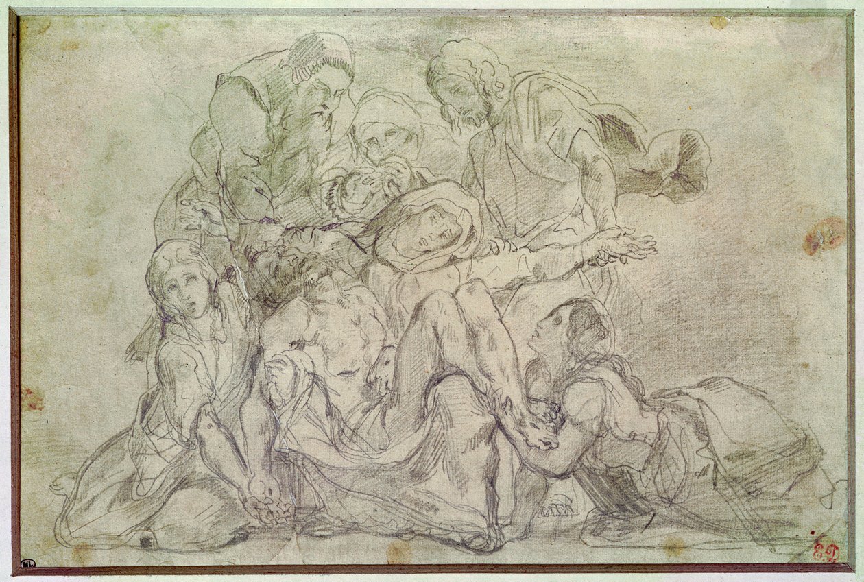 Pieta af Ferdinand Victor Eugene Delacroix