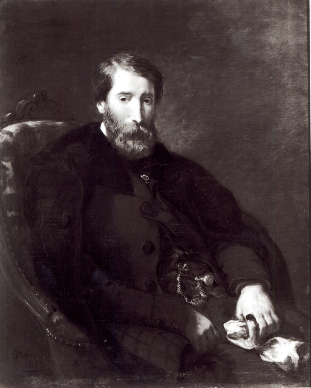 Portræt af Alfred Bruyas (1821-77) af Ferdinand Victor Eugene Delacroix
