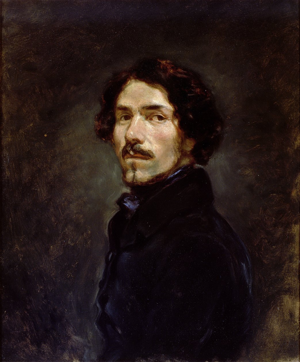 Selvportræt, ca.1842 (se også 50061) af Ferdinand Victor Eugene Delacroix