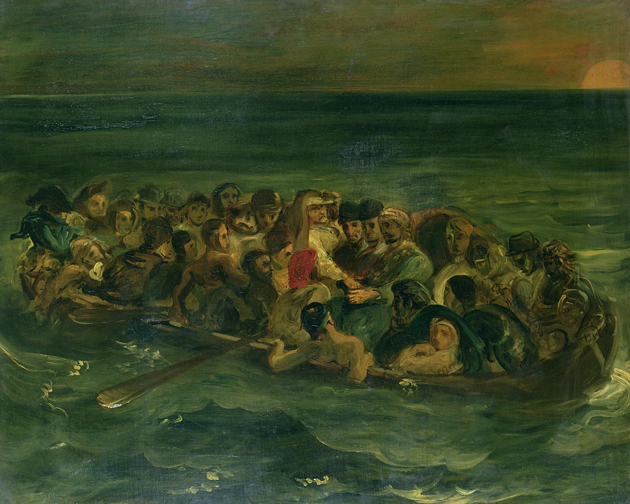 Skitse til Don Juans skibbrud, 1839 (se også 182426) af Ferdinand Victor Eugene Delacroix