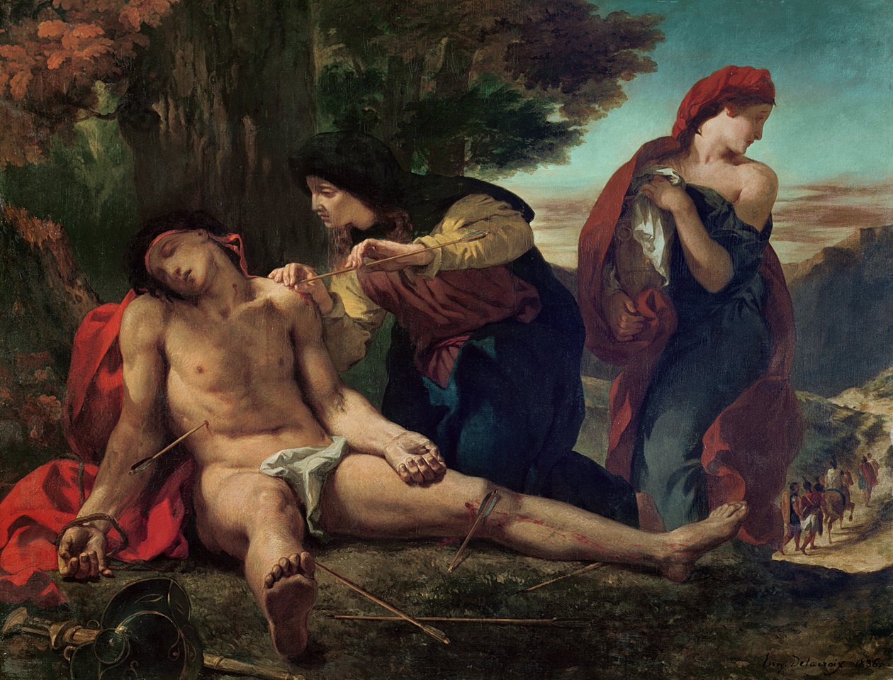 Sankt Sebastian, 1836 af Ferdinand Victor Eugene Delacroix