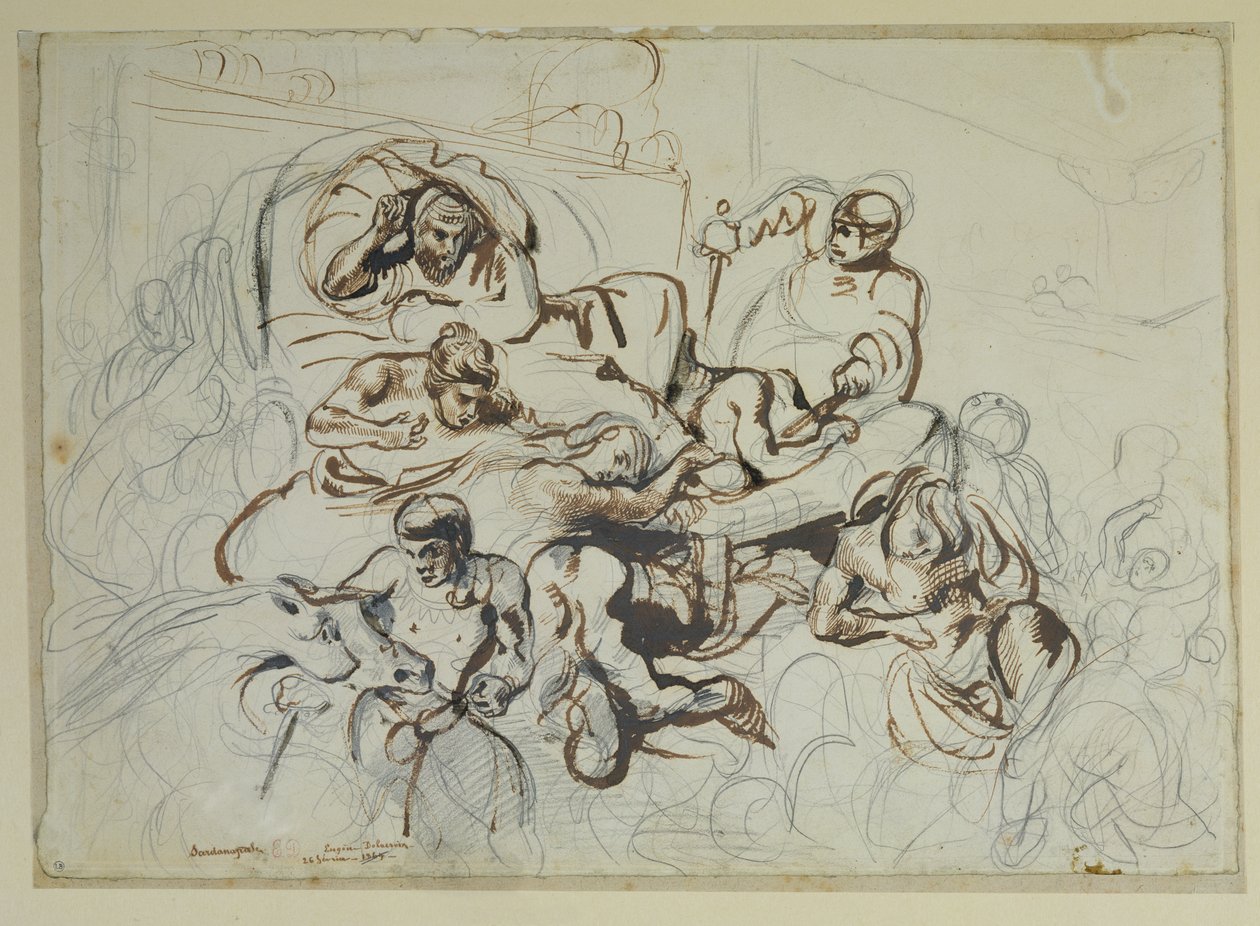 Studie til Sardanapalus