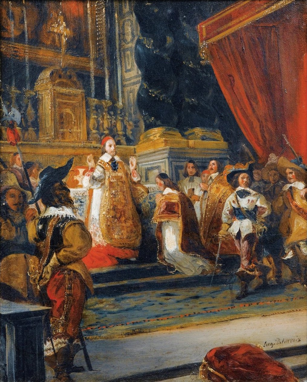 Kardinal de Richelieu af Ferdinand Victor Eugene Delacroix