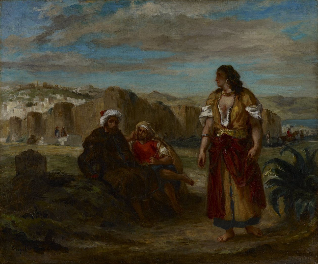 Udsigt over Tanger af Ferdinand Victor Eugene Delacroix