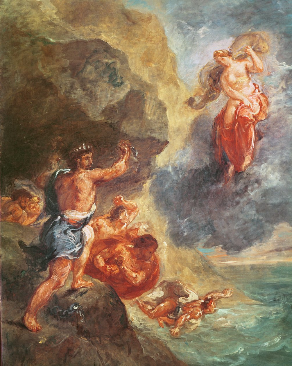 Winter, fra Four Seasons-serien: Juno and Aeolus, 1862 af Ferdinand Victor Eugene Delacroix