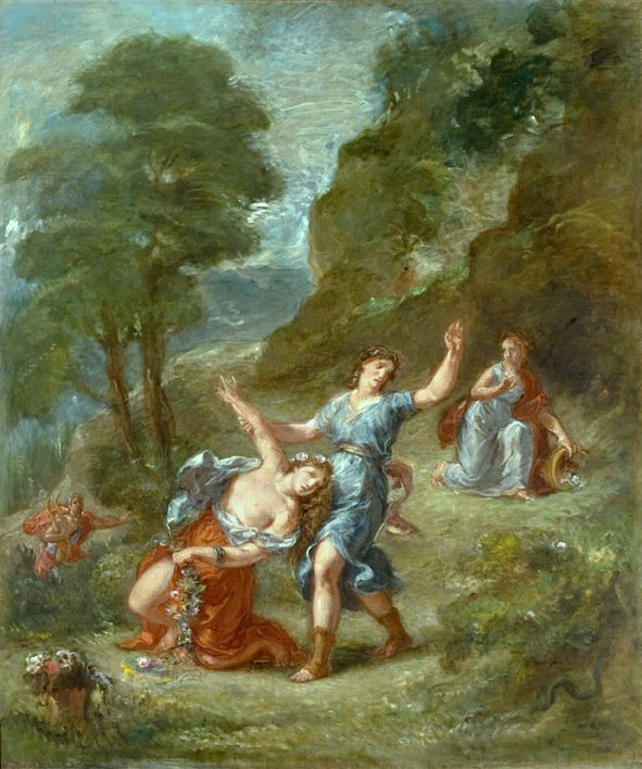 til foråret af Ferdinand Victor Eugene Delacroix