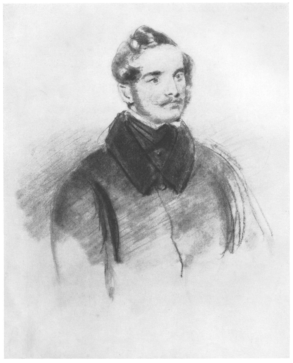 Undersøgelse til oliemaleriet Friedrich von Boxberg af Louis Ferdinand von Rayski